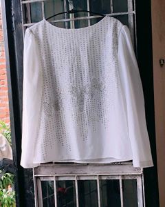 Very Amazing Stone Work Party Wear Top