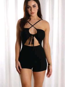 Chic Black Cut-Out Jumpsuit