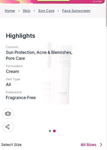 Minimalist skincare combo of moisturizer+sunscreen