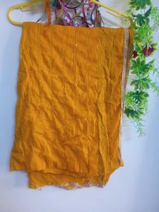 Mustard Embroidered Kurta Set