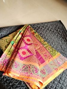 Silk &amp; Zari Saree Rich Pallu New Not Used