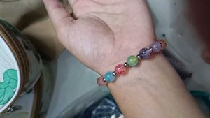 Colorful Beaded Bracelet with unicorn Charm