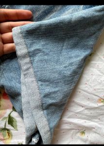 Combo Grey Off Shoulder+ Denim Shorts
