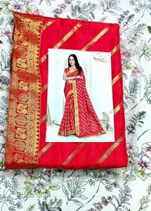 NEW RED SAREE