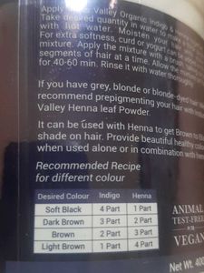 For black Hair- Bio Organic Indigo 🌿 powder