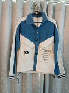 Unique Color Block Denim Jacket