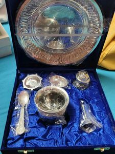 Silver Pooja Thali Set
