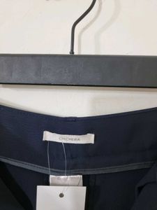 0015 Navy Blue Wide Leg Trousers (Imported)
