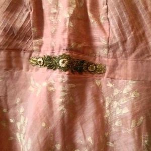 Ethnic gown with leggings and dupatta
