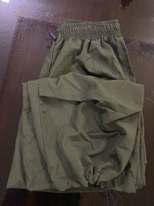 Olive Green Cargo Baggy Pants