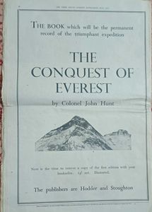 1953 Times: First Everest Ascent