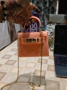 Mini Pink Jelly Purse