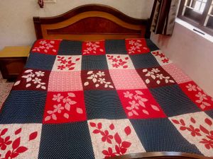 Red Black and Beige Classy Bedsheet