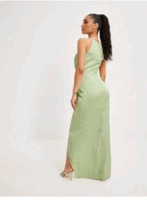 Elegant Light Green Maxi Dress