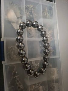 metal beaded bracelet