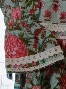 Blue colour Aline kurtas