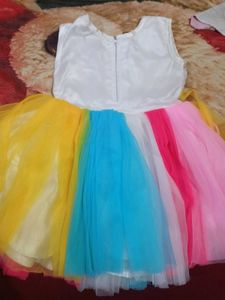 Multi Colour Frock For Kids