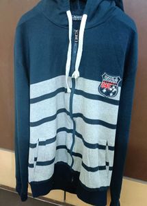 Stylish Striped Zip-Up Hoodie