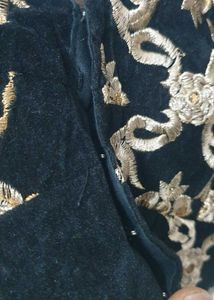 brand new fresh 👑. Gold Embroidered Blouse