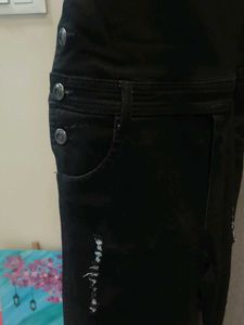 Black Denim Dungrees