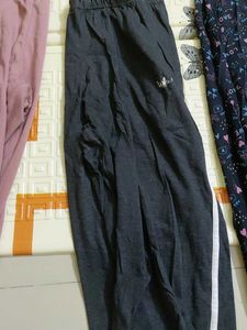 Combo of 3 - Pink Casual , grey, and black pants