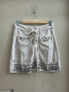 Embellished Lace-Up Mini Skirt(Brand new )