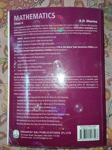 R.D. Sharm  n Mathematics with MCQ book Class X