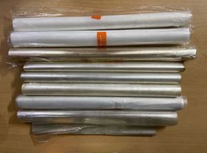 9 Book Wrapping Plastic Transparent Rolls