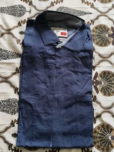 Two Monks Blue Polka Dot Shirt