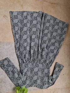Flared Green Kurta