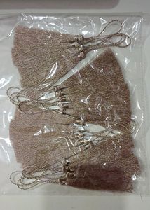 Tassels (pack of 18) Light Golden Zari
