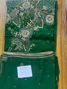 Unstich Embroidered Green suit.