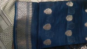 Beautiful Blue Pakistani Suit Set | Resham Embroid