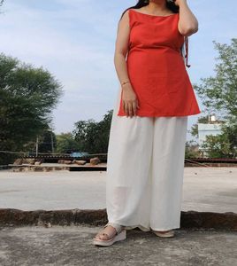 Red colour kurti 2sem kirti