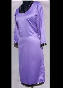 Elegant Purple Satin Kurta