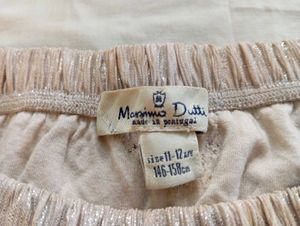 massimo dutti metallic skirt