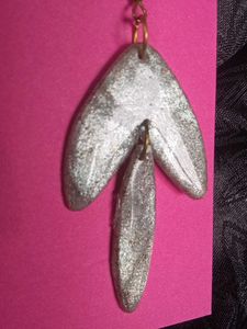 Unique Silver Tone Drop Earrings