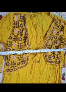 Mustard Yellow Festive Ethnic Co-ord Set