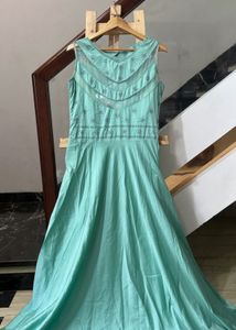Brand new Stunning Teal Embroidered Gown