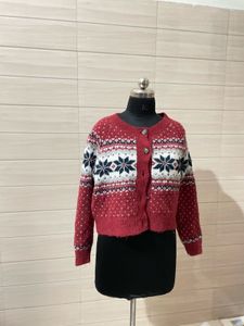 Old navy imported Cozy Snowflake Cardigan