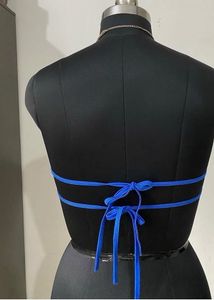 Sparkling Blue Bandeau Bra