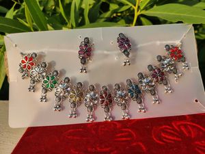 Elegant Flower Design Jewellery Set