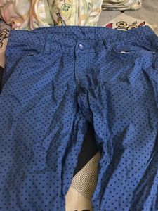 Blue  🔵printed💙 Jeans🩵