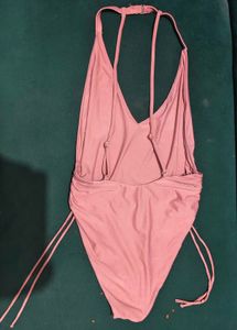 🍑Rose Pink Ruched One-Piece Swimsuit