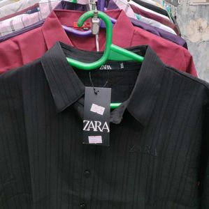 Zara Black Striped Shirt