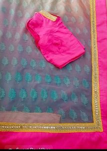 designer saree with blouse