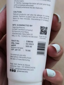 Seer Secrets Vitamin C Day Lotion
