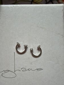 Sparkling Horseshoe Earrings piercing daith rook
