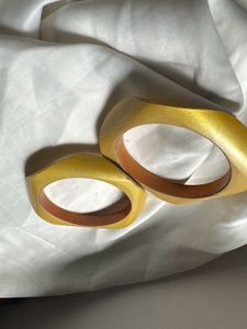 Unique Wooden Bangle Bracelet Green 💚🍃