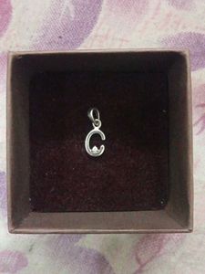 sterling Silver 'C' Initial Pendant